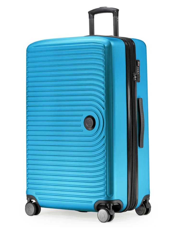 Hauptstadtkoffer Mitte - Großer Reisekoffer Trolley 77cm XXL Erweiterung TSA 130L in Cyanblau günstig kaufen L