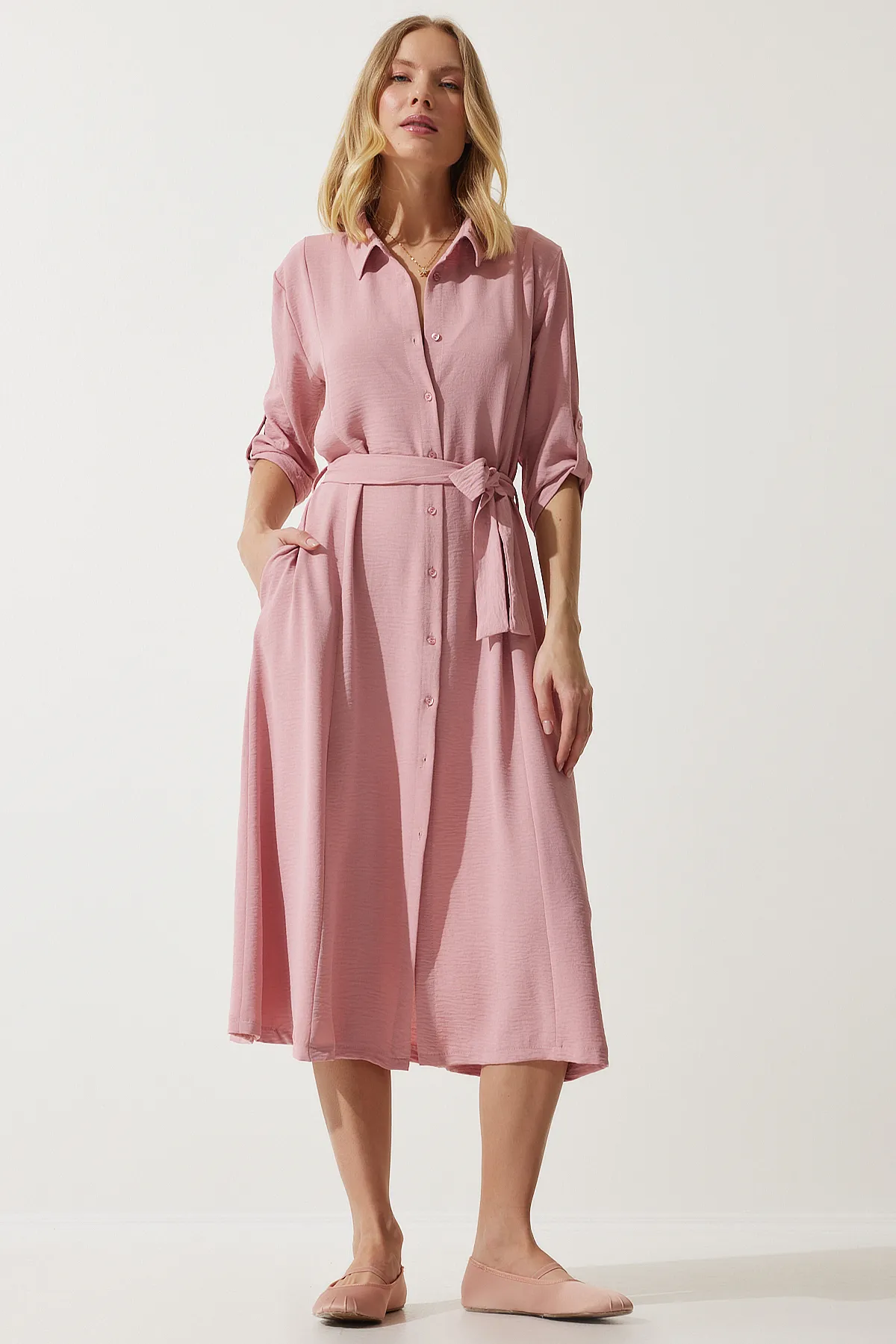 Happiness İstanbul  Kleid - Rosa - A-Linie
