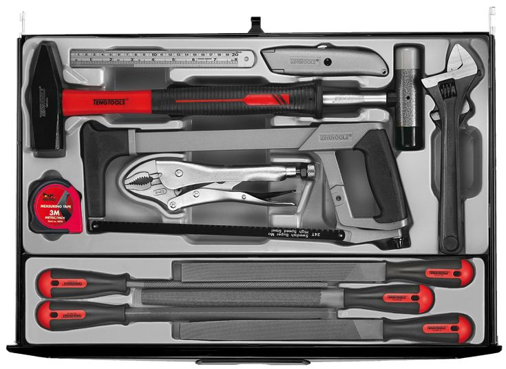 Teng Tools 122390125 MEGA MASTER set alata TCMM1011NBK kolica za alat 1226 dijelova 'Crno izdanje'
