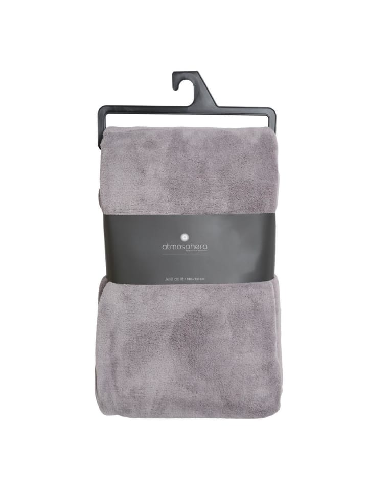 Atmosphera Créateur d'intérieur Fleecedecke in grau günstig kaufen onesize