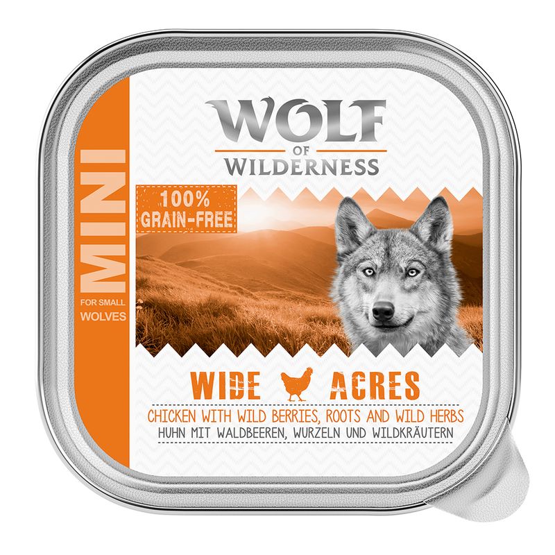 Sparpaket Wolf of Wilderness Adult Single Protein 24 x 150 g Schale