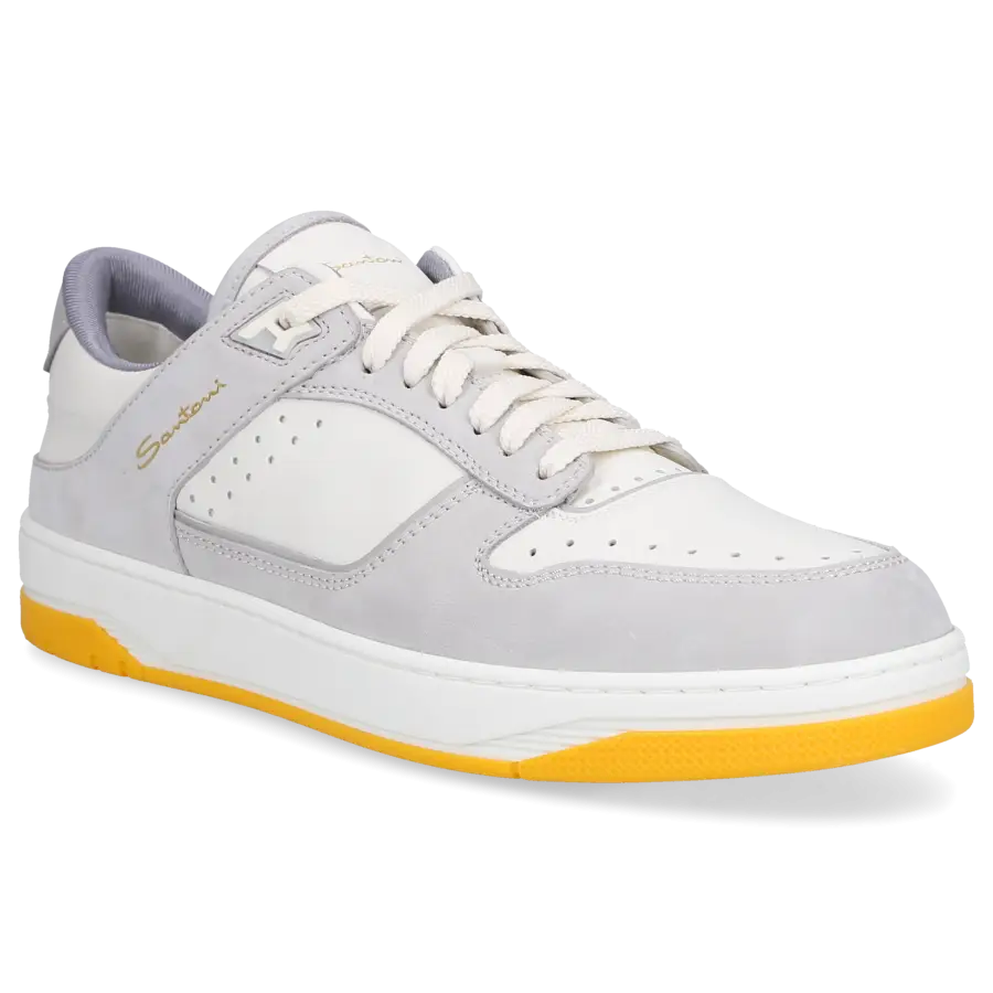 Santoni - Sneaker low 21865 Veloursleder - grau