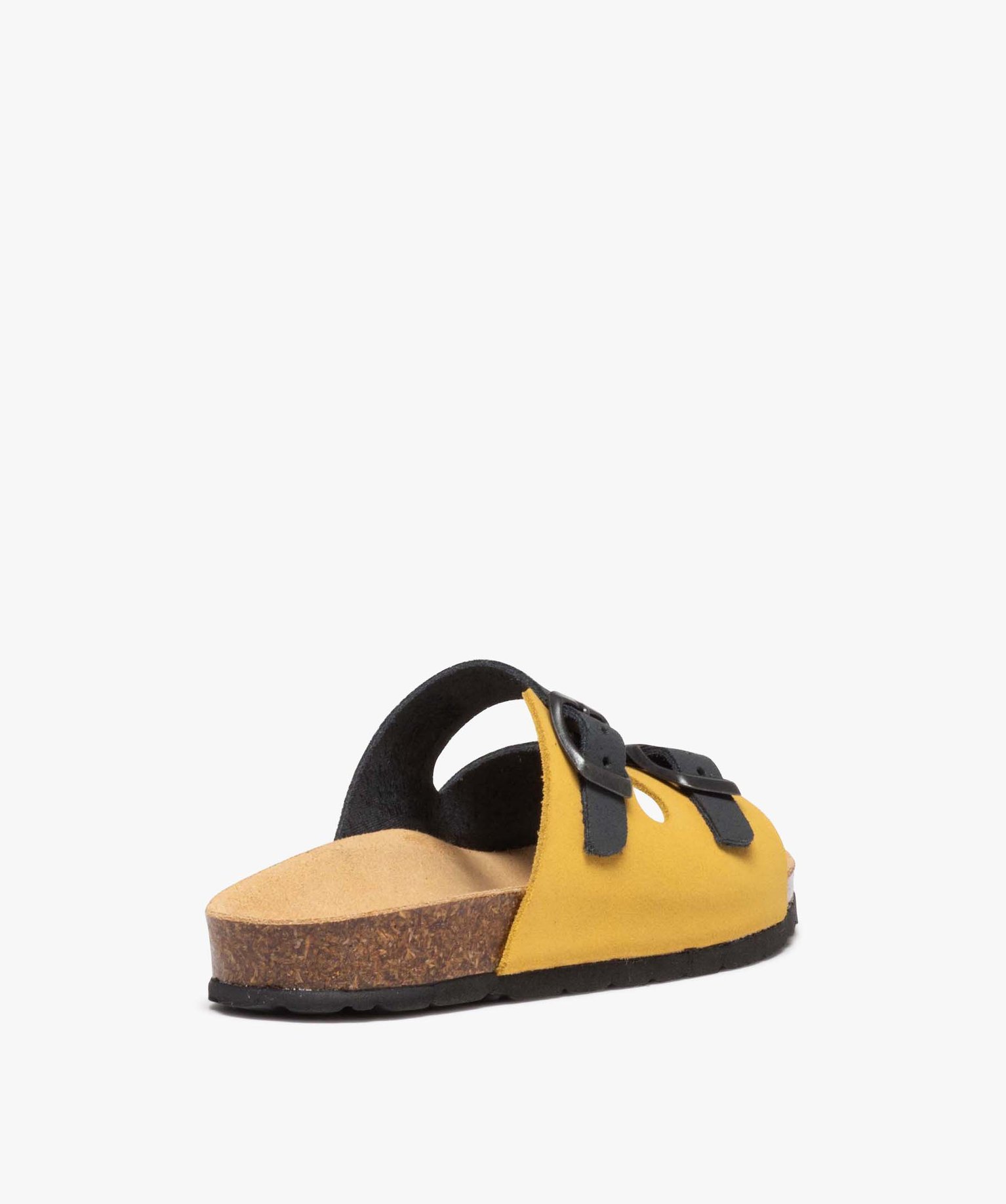 Mules Garçon bicolores en cuir suédine à double bride aju... marine | GEMO