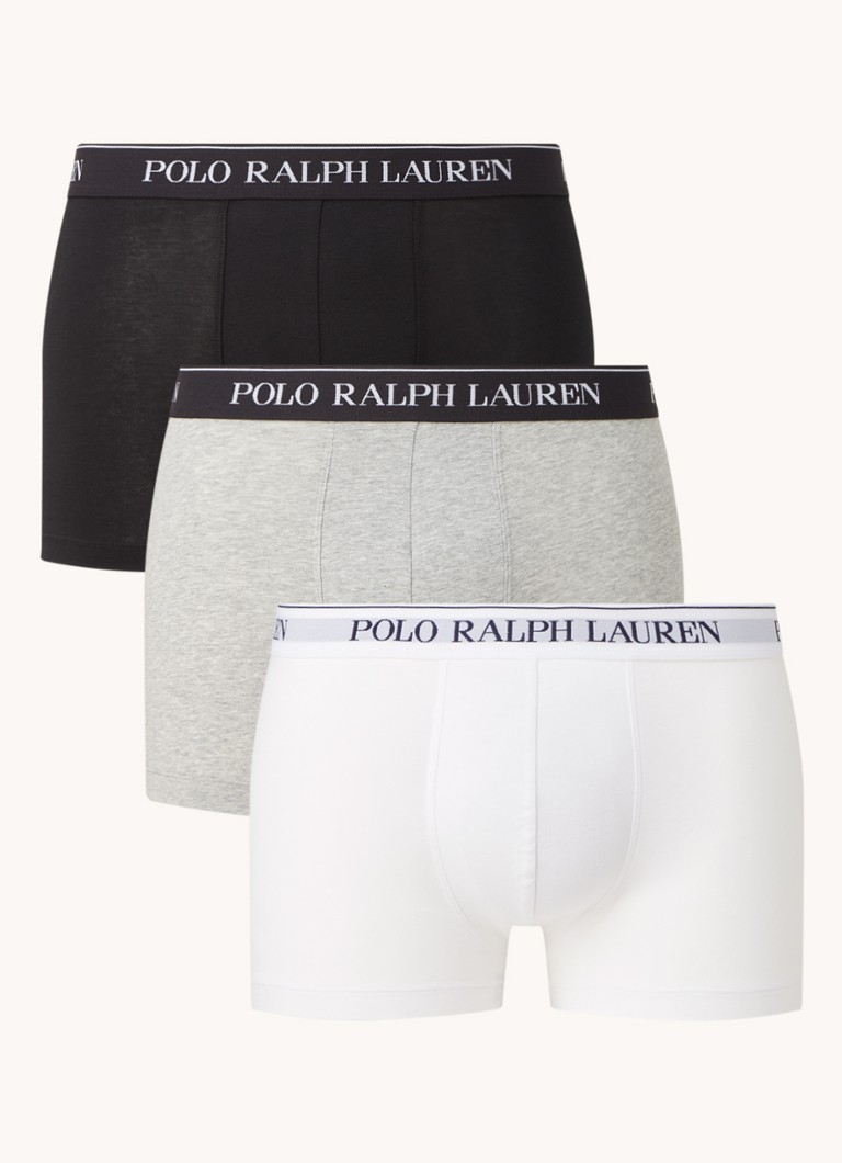 Μποξεράκι Ralph Lauren με λογότυπο στη μέση, συσκευασία των 3 τεμαχίων