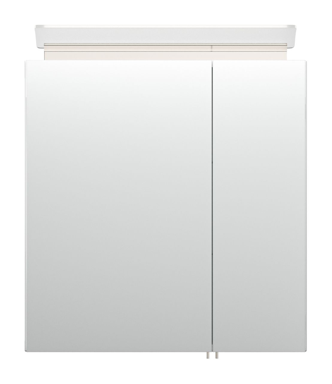 Posseik Spiegelschrank 60 inklusive LED-Acrylglaslampe weiss hochglanz EEK: F