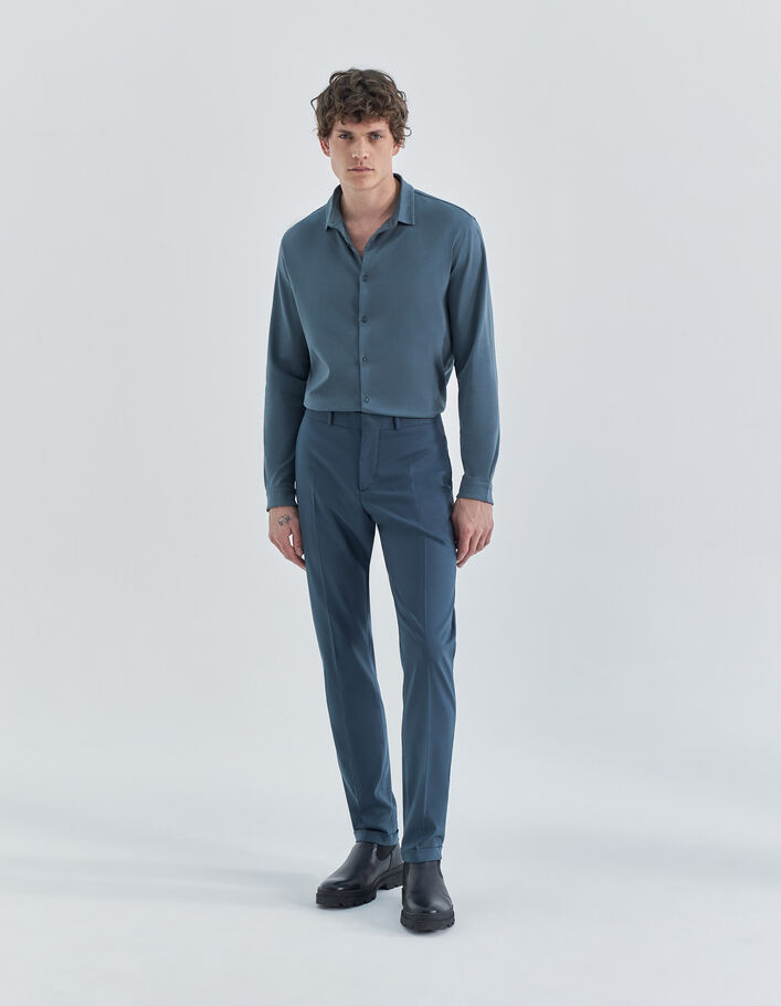 Pantalon de costume acier en twill TRAVEL SUIT Homme