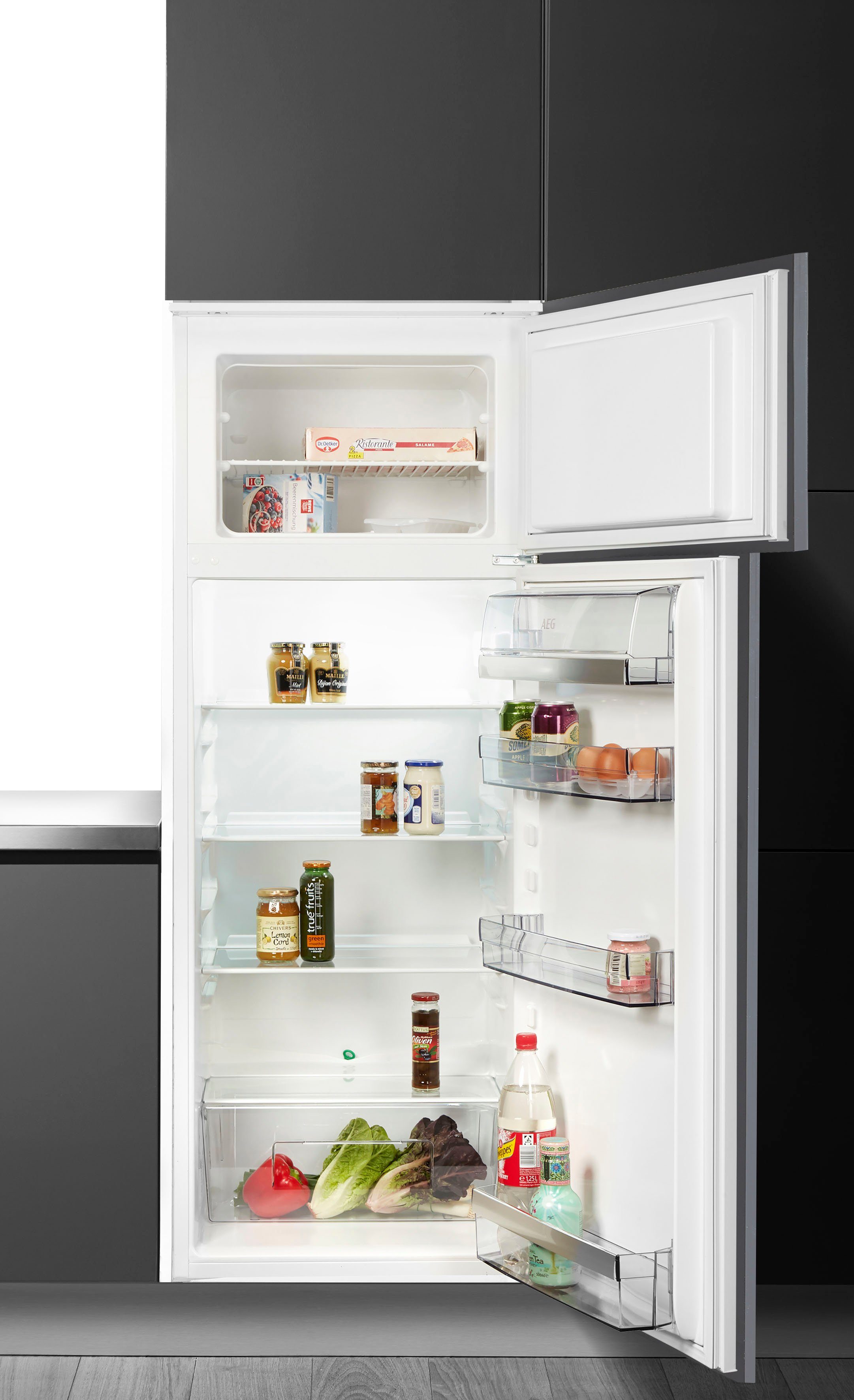 AEG Einbaukühlgefrierkombination SDE614F1AS, 144,1 cm hoch, 54 cm breit