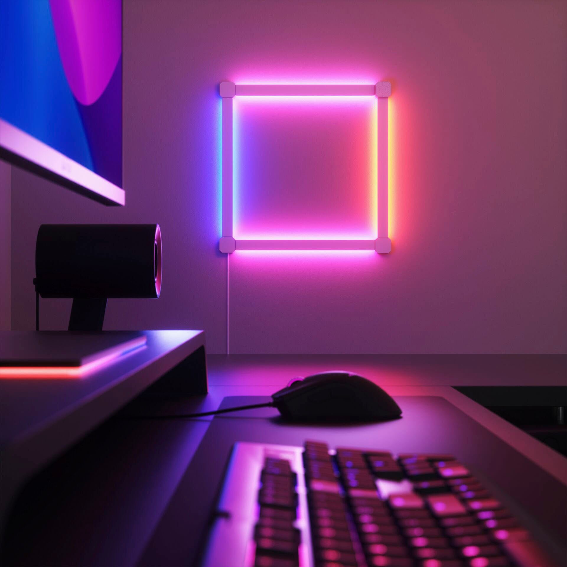 nanoleaf LED Lichtleiste Lines, LED fest integriert, Warmweiß, Smarte Technologie und elegante Beleuchtung