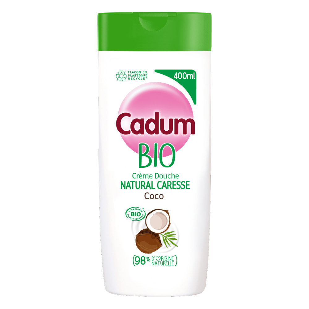 cadum Natural Caresse Crème Douche Certifiée Bio Coco
