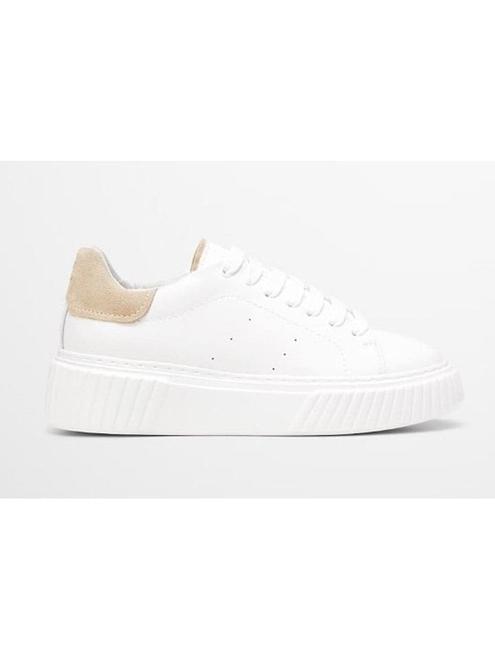 Marc O'Polo Shoes Leder-Sneakers in Weiß günstig kaufen