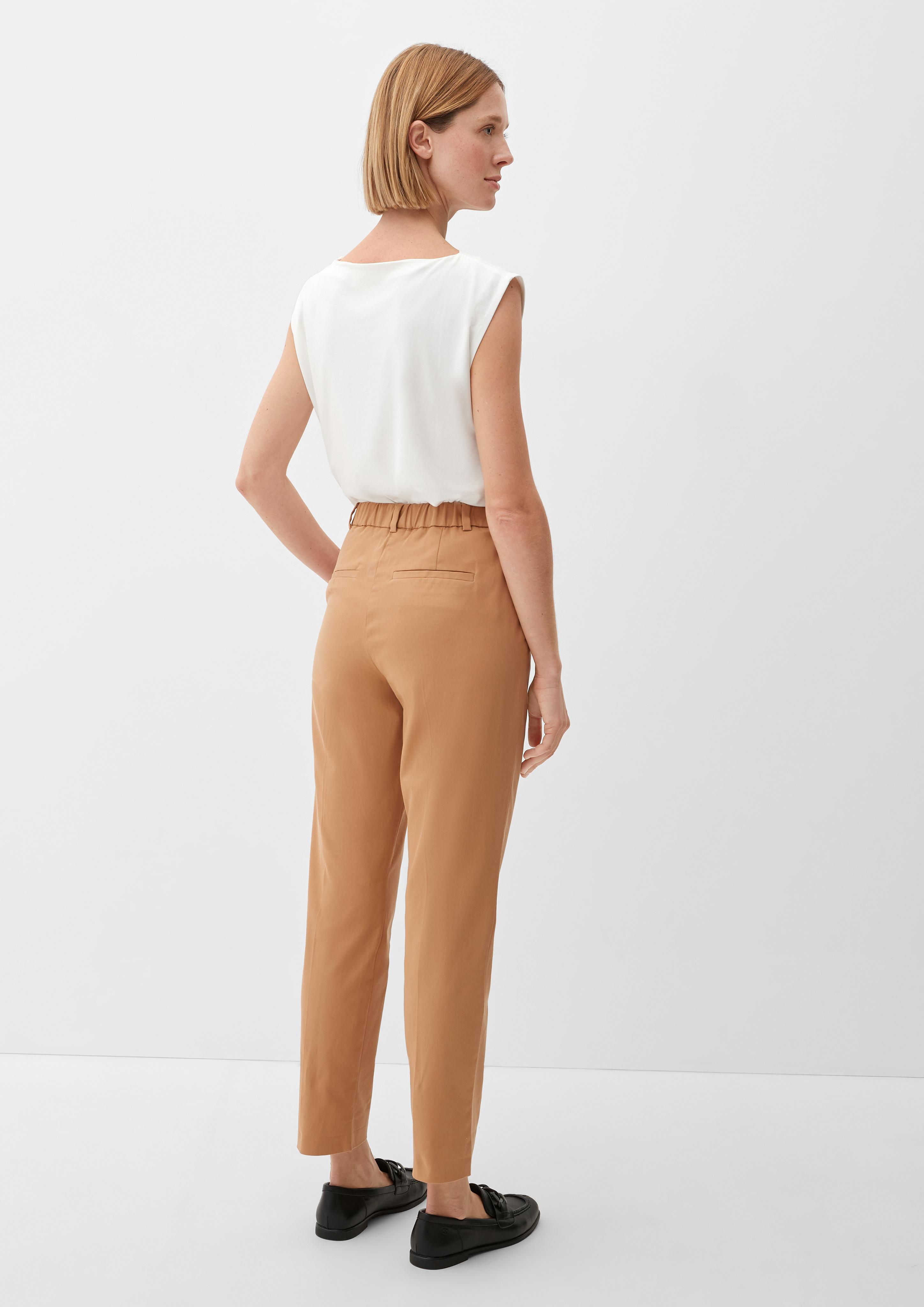Slim: Chinohose mit Bundfalte  2129602-8461