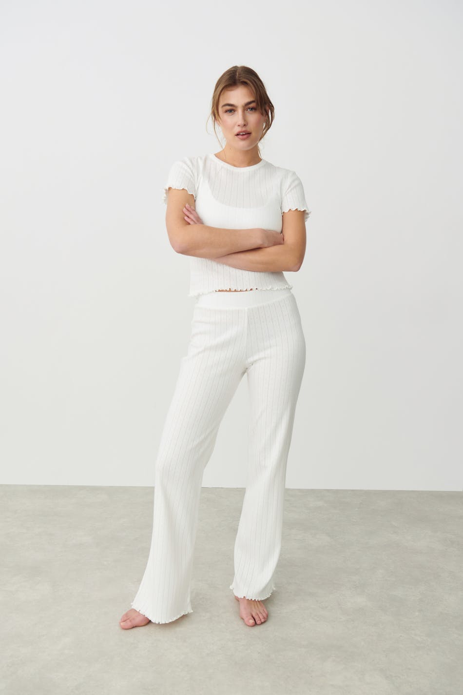 Pointelle pyjamas trousers