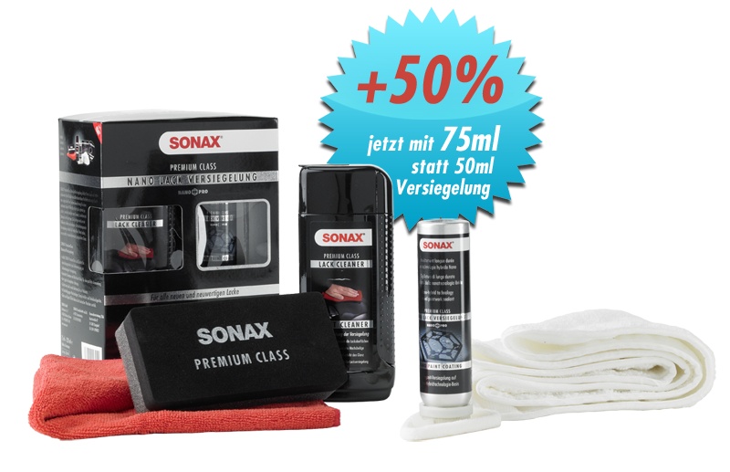 SONAX 226941 Premium Class NanoLackVersiegelung-Set 325 ml - ATU