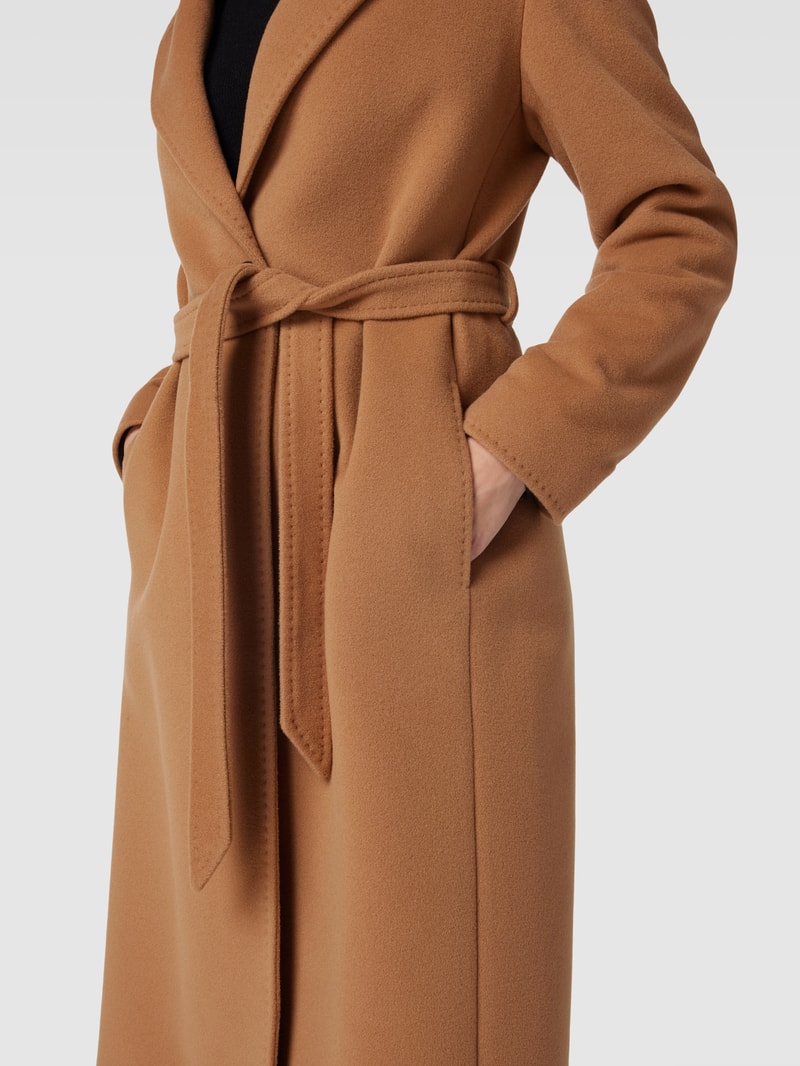 Mantel mit Kaschmir-Anteil in camel