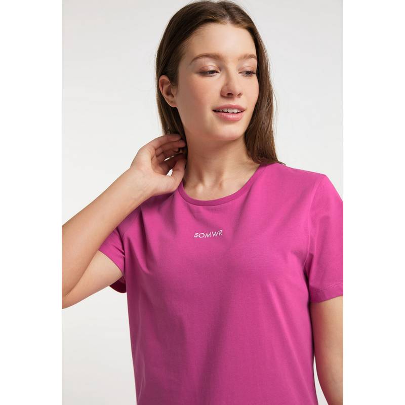 SOMWR Essential T-Shirt With Logo T-Shirt Damen