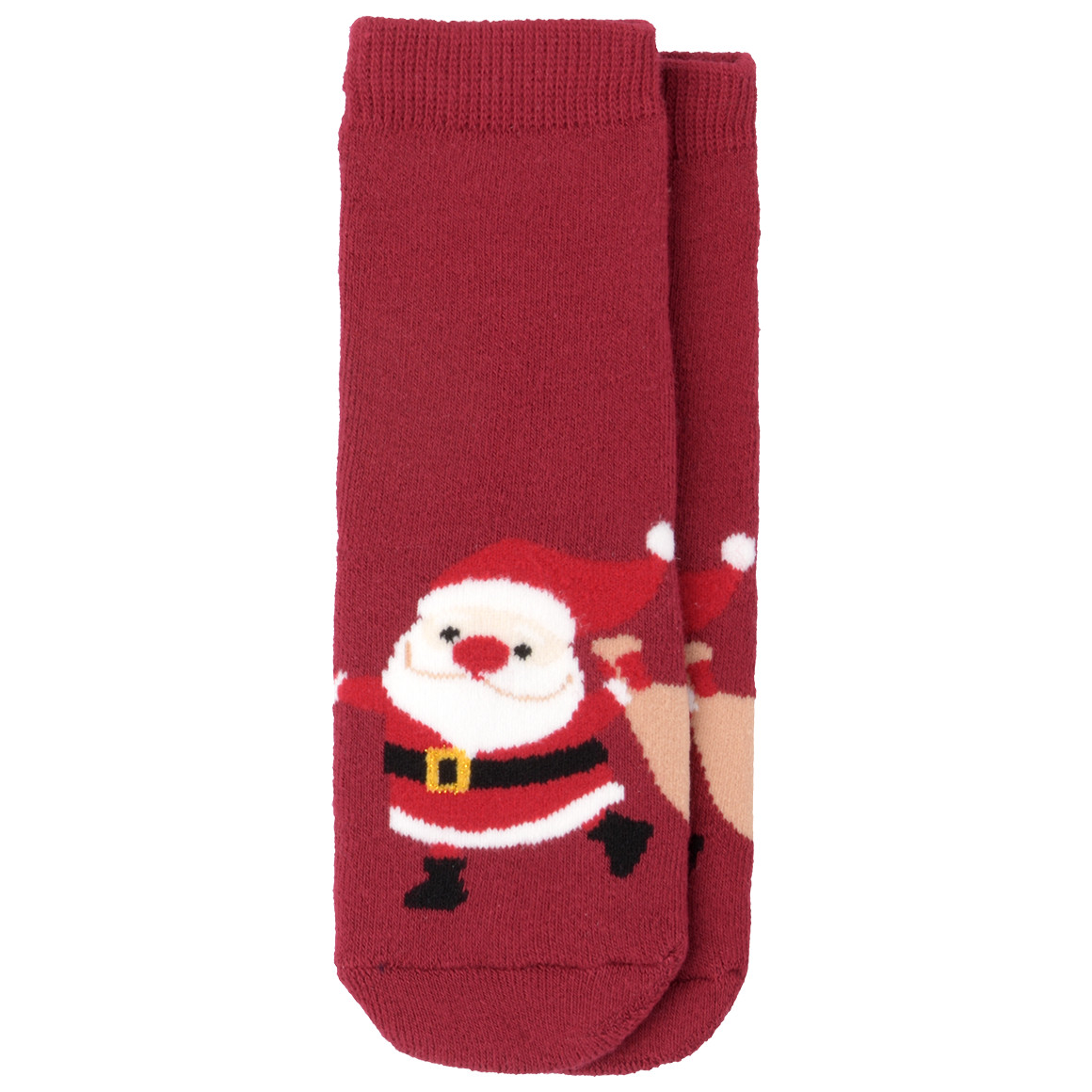 3 Paar Baby Weihnachtssocken im Set dunkelrot / dunkelblau / dunkelgrün