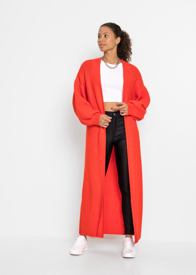 Longstrickjacke