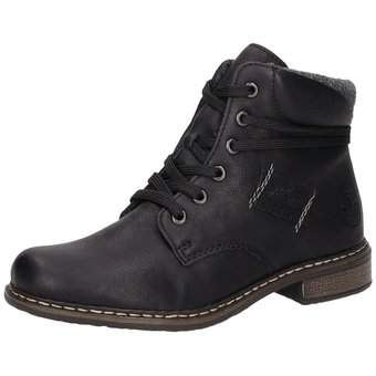 Rieker Schnürstiefelette in schwarz