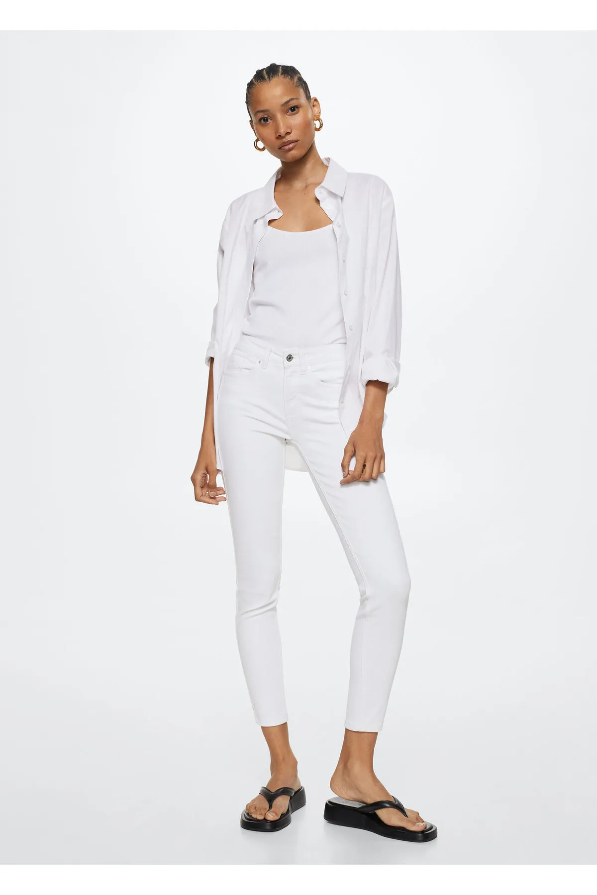 MANGO  Weiße Damenjeans 37050356