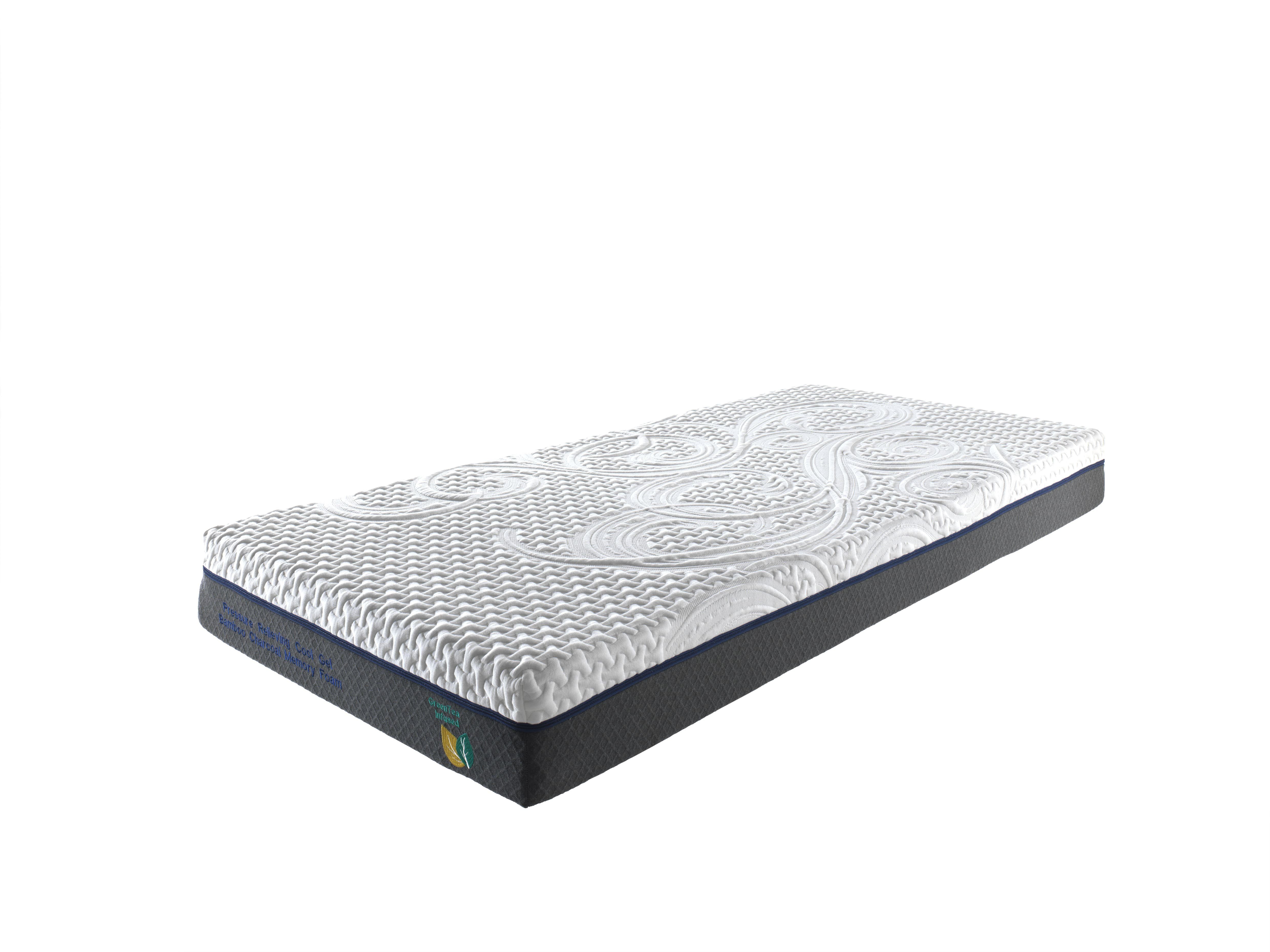 Kaltschaummatratze 18-27 cm Cool Gel Memory Schaum Matratze, herémood, 18 cm hoch, (Set), 7-Zonen Viskoelastisch grünem Tee Bambuskohl Zero-Partner-Disturbance