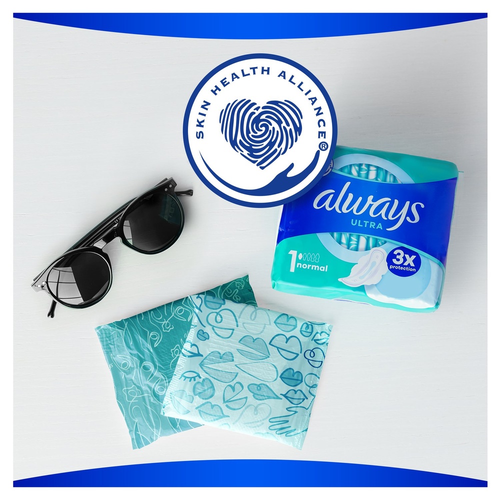 always Always Ultra Serviettes Hygiéniques Normal (T1) Avec Ailettes Serviettes Hygiéniques