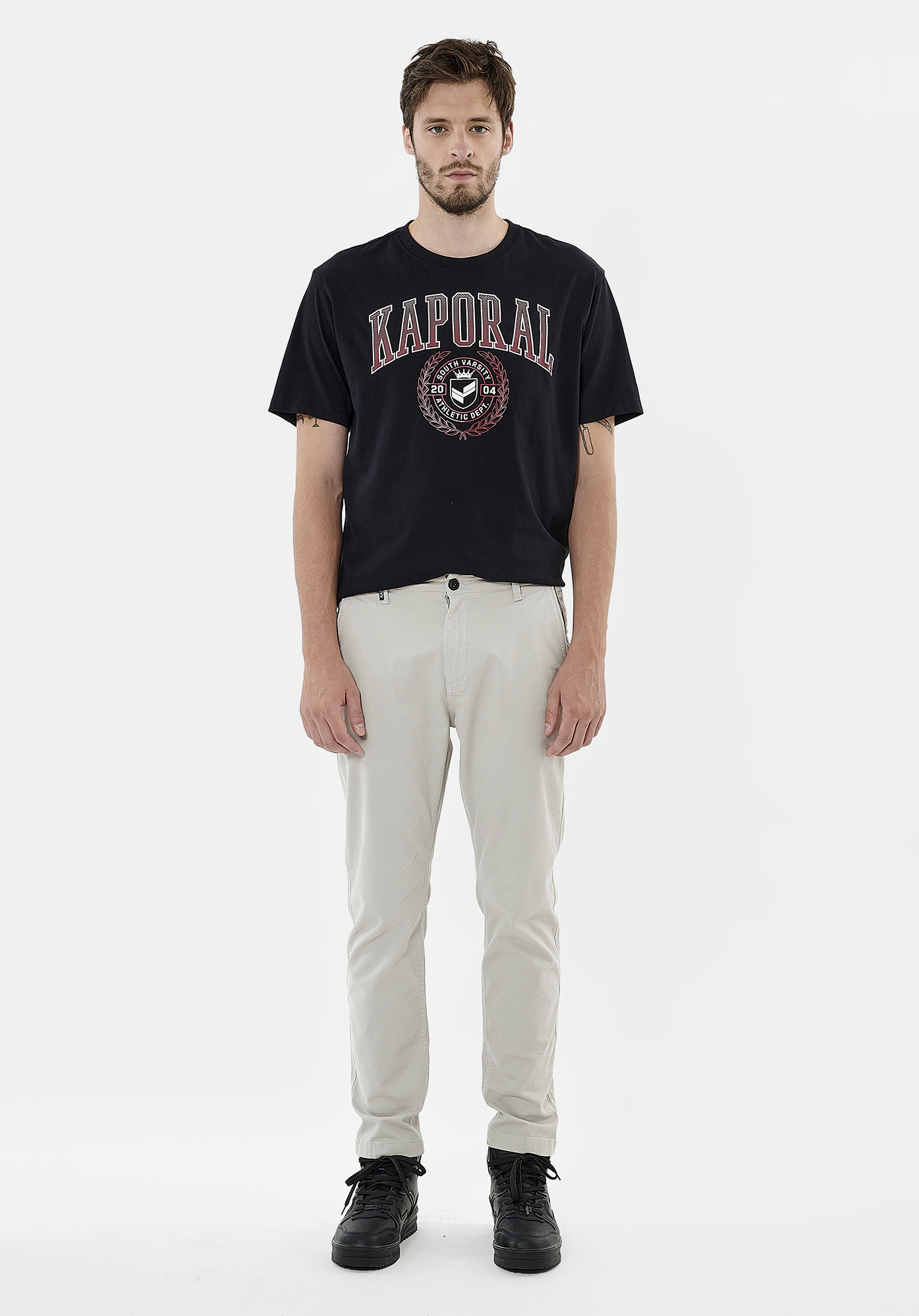 CAROS  Pantalon slim gris homme