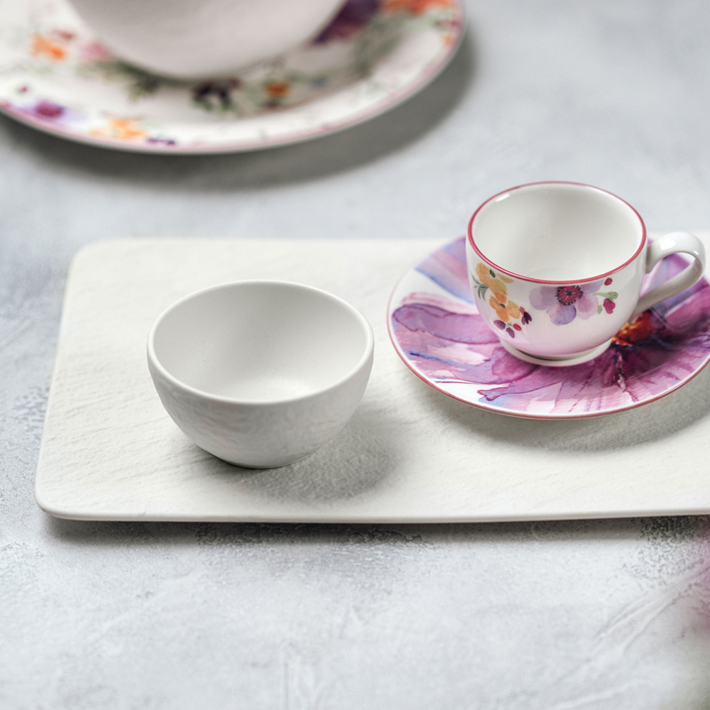 Villeroy & Boch Assiette multifonction rectangulaire Manufacture Rock blanc vaisselle
