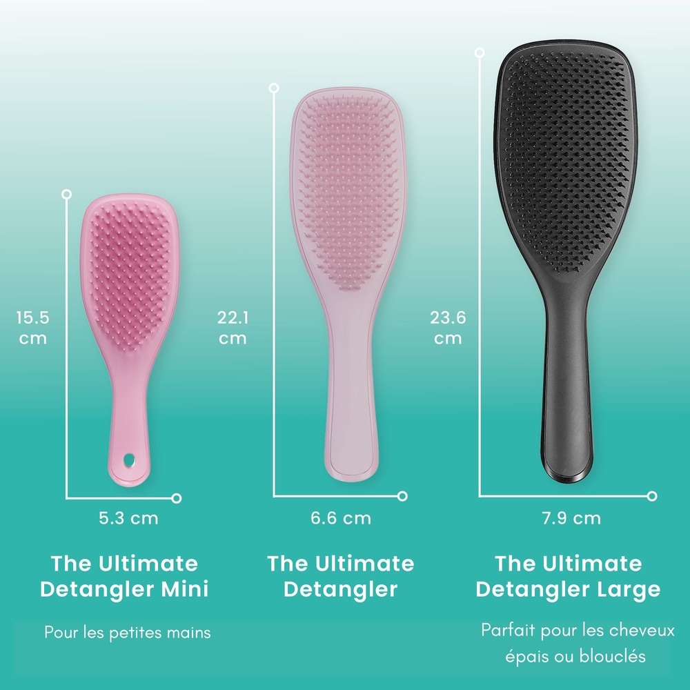 Tangle teezer Large Wet Detangler Black Gloss Brosse démêlante pour cheveux mouillés