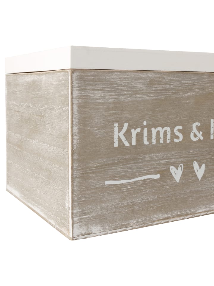 Mr. & Mrs. Panda Holzkiste Tanten sind wie Mamas,... mit Spruch in Weiß günstig kaufen