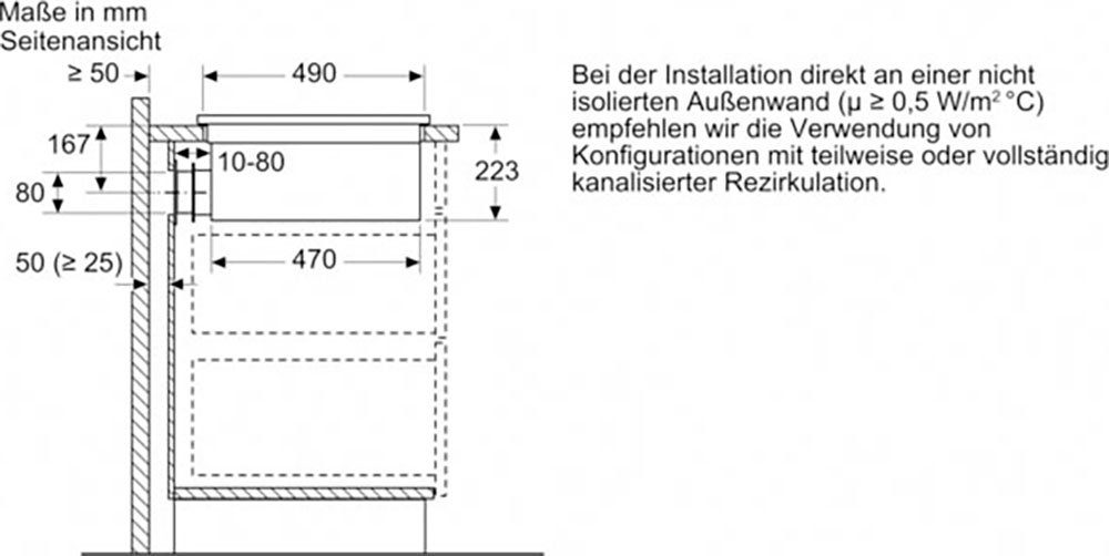 BOSCH Kochfeld mit Dunstabzug Serie 6 PVQ711F15E
