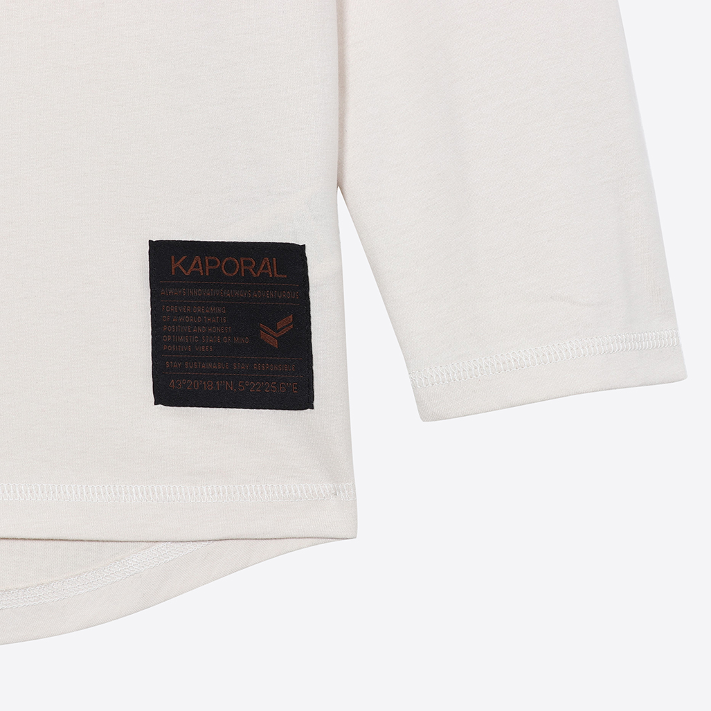 EDSON  T-shirt beige garçon 100% coton
