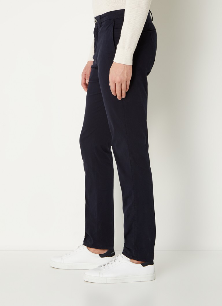 Pantaloni chino Profumo slim fit cu buzunare laterale