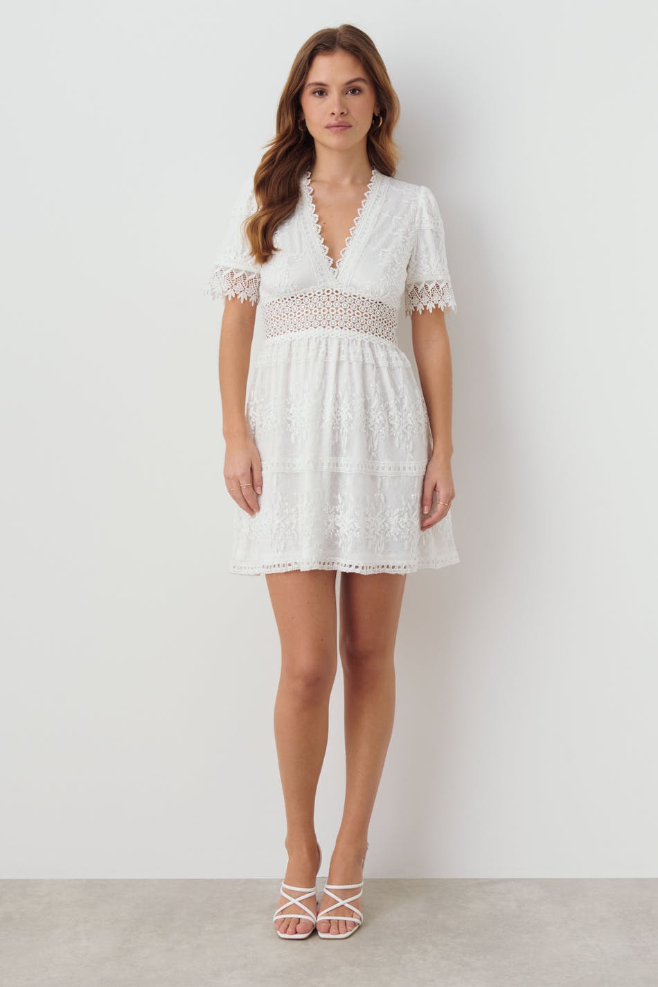 Lace mini dress