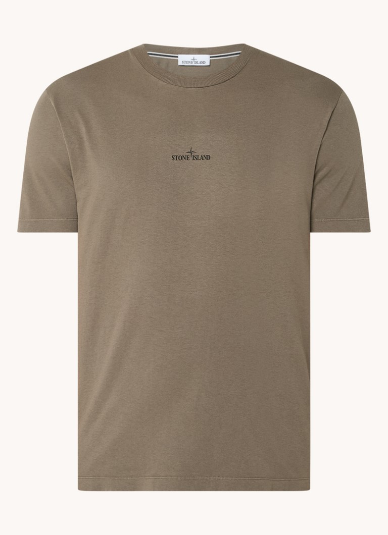 Tricou Stone Island 2NS81 Compass cu logo și imprimeu pe spate.