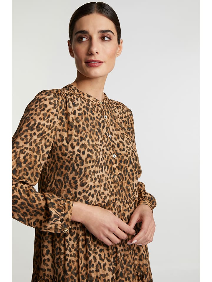 Rich & Royal Kleid in Braun/ Schwarz günstig kaufen