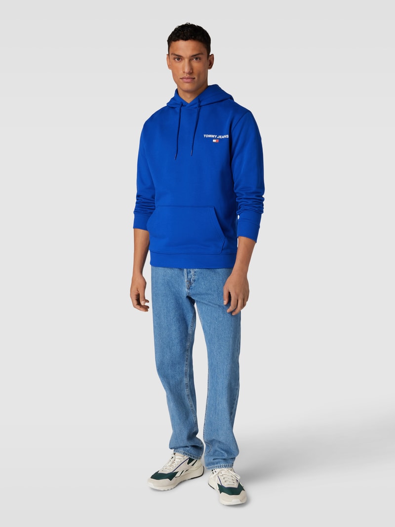 Hoodie mit Känguru-Tasche in royalblau