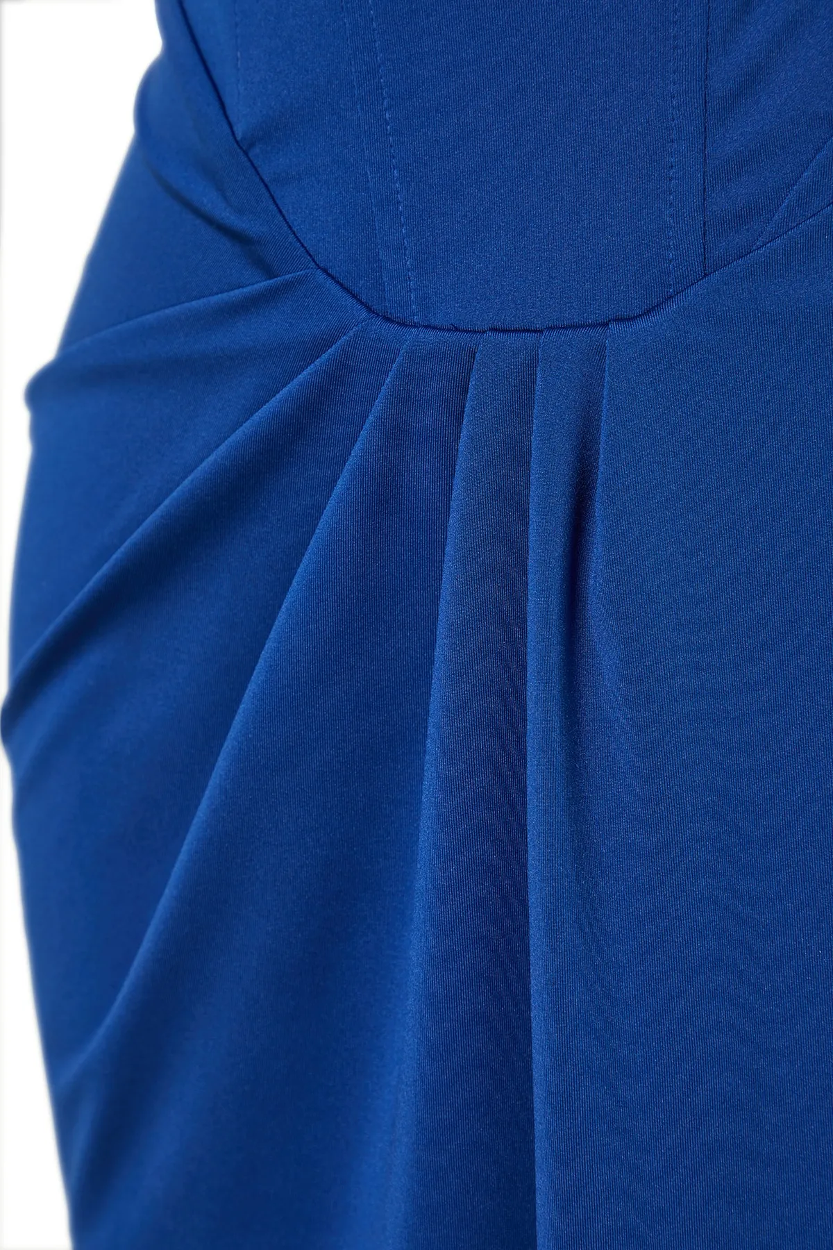 Trendyol Collection  X Zeynep Tosun Marineblaues, figurbetontes Abend- und Abschlusskleid mit Korsettdetail TCLSS23AE00013
