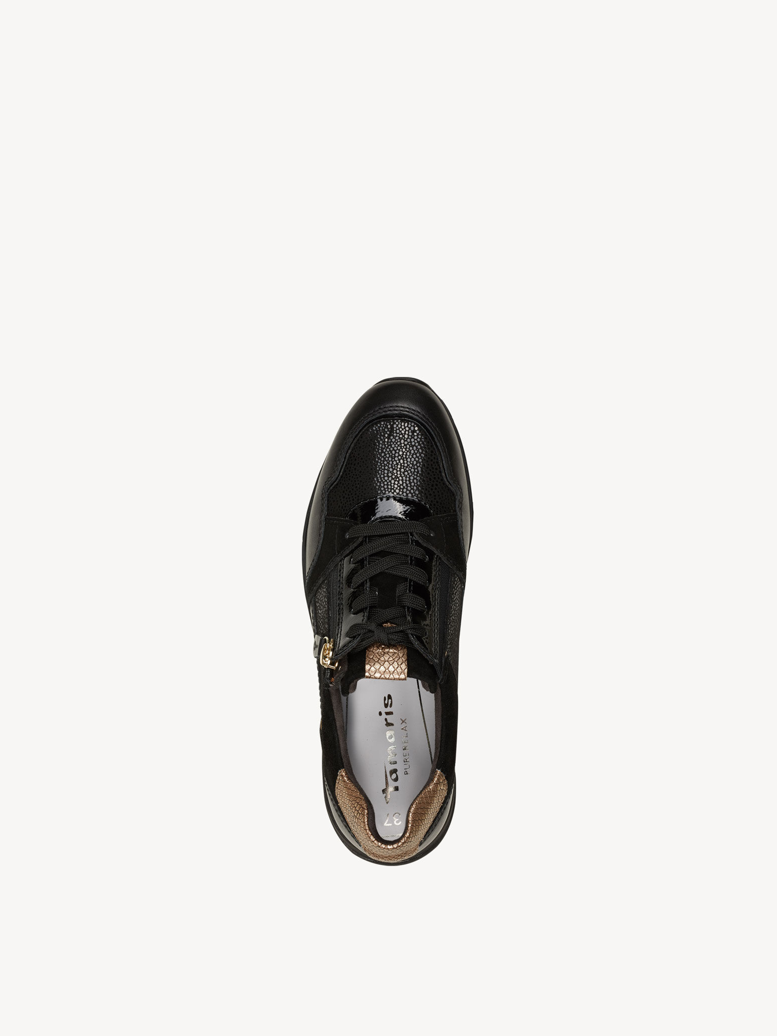Basket en cuir - noir