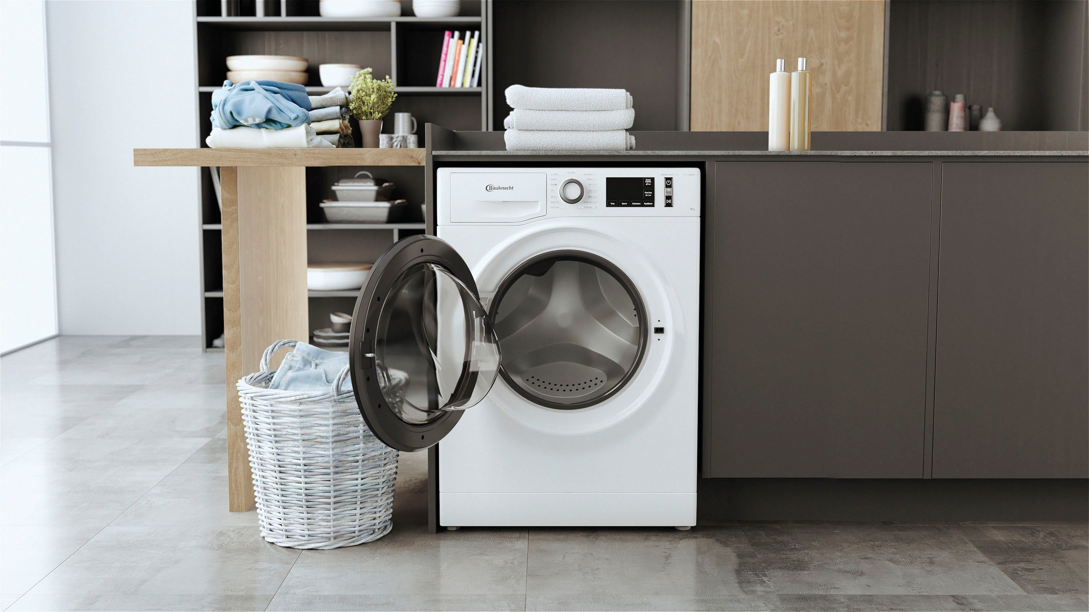 BAUKNECHT Waschmaschine SUPER ECO 8464A, 8 kg, 1400 U/min, 4 Jahre Herstellergarantie