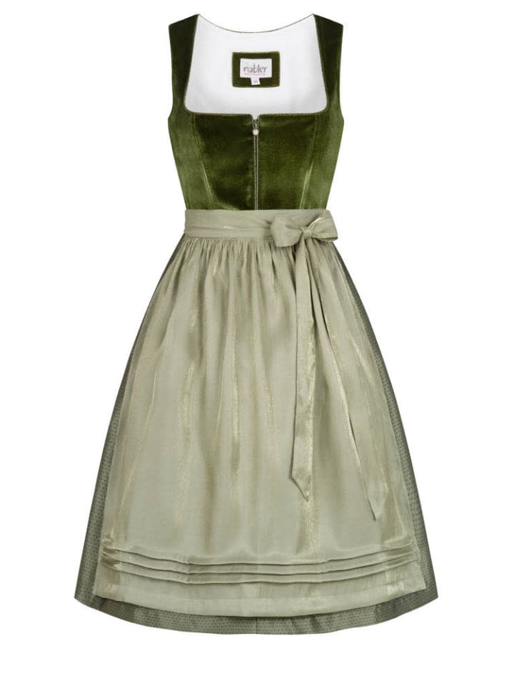 Nübler Midi Dirndl Kamila in Grün günstig kaufen