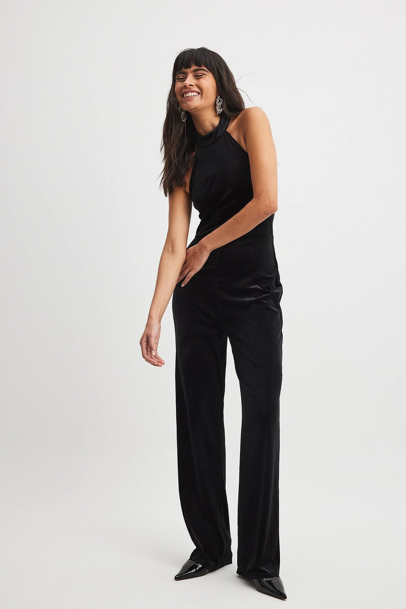 Samt Jumpsuit