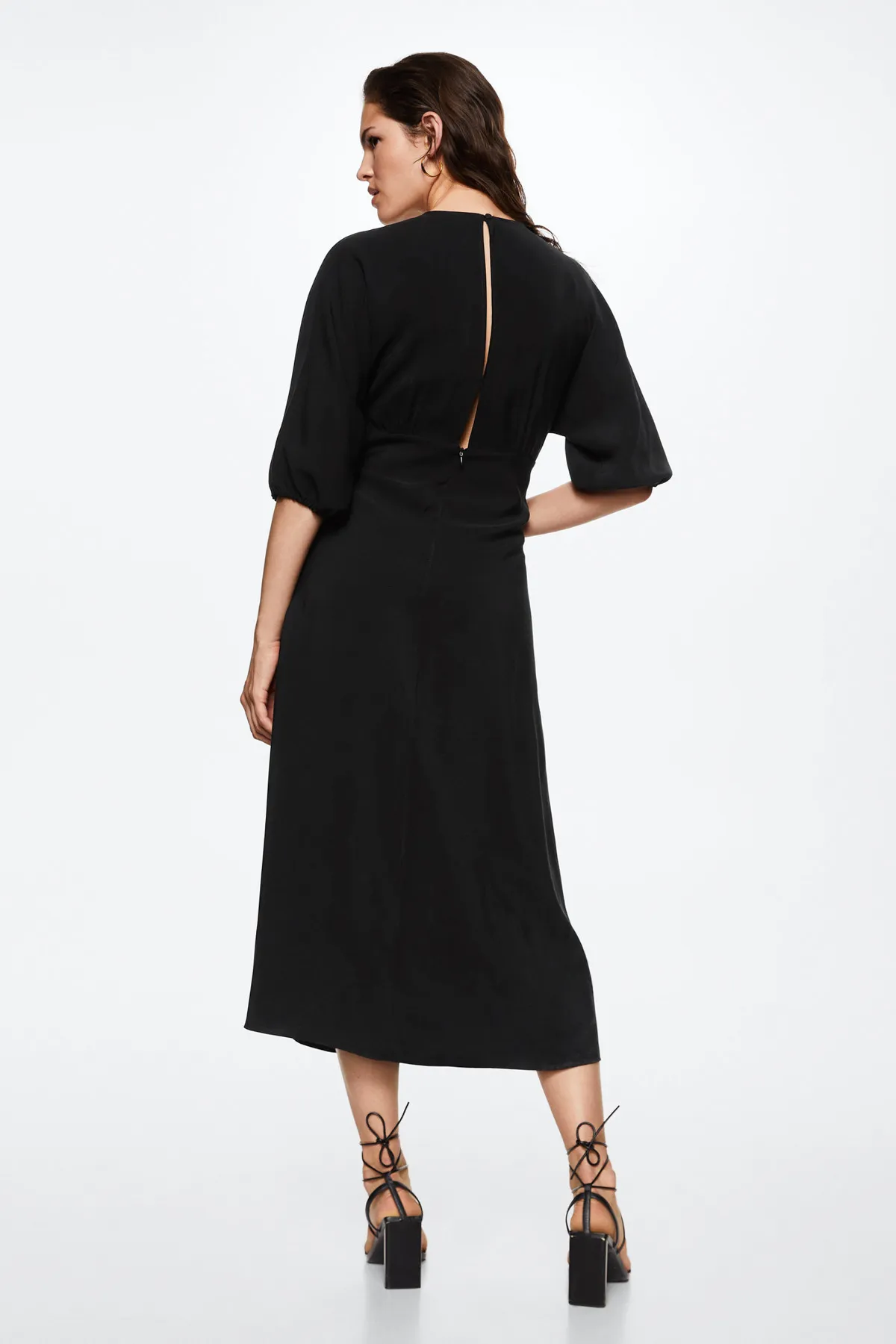 MANGO  Schwarzes Damenkleid 37923846