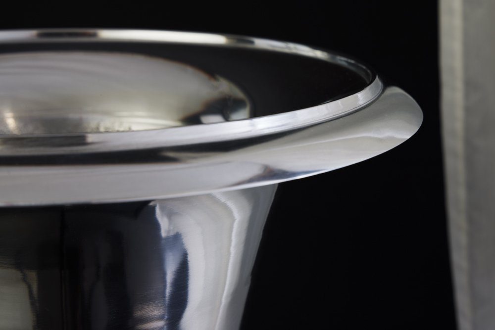riess-ambiente Dekovase GOAL 60cm silber (1 St), Bodenvase · Deko · Standvase · Pokal-Design
