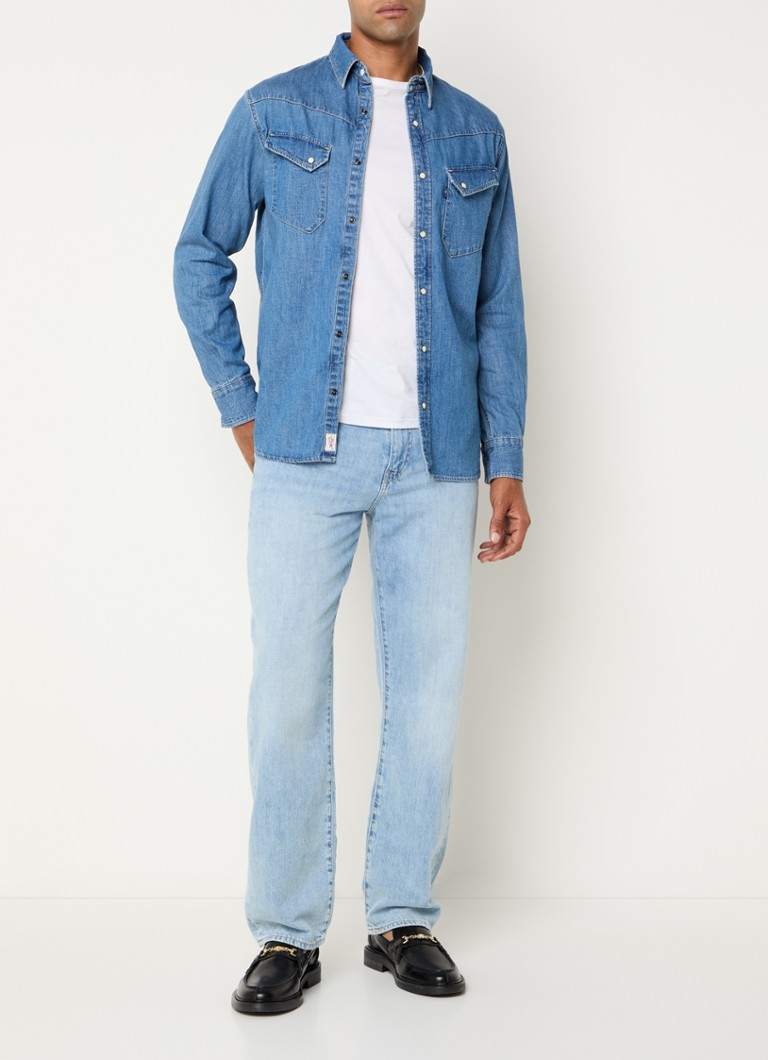 Cămașă din denim Levi's Longhorn cu buzunare la piept.