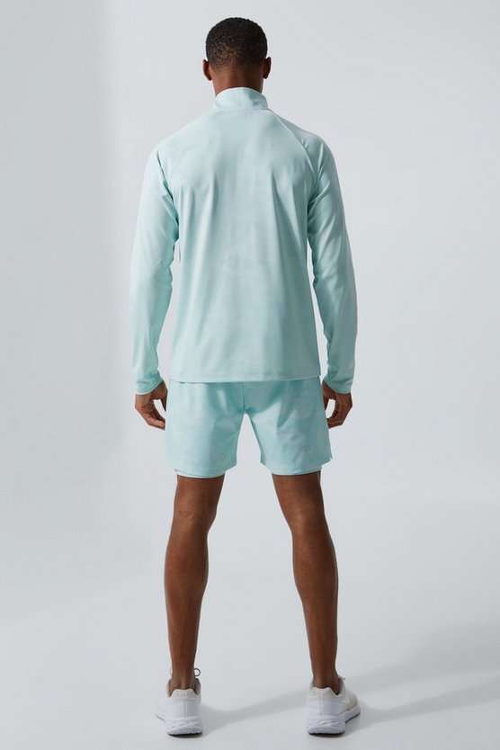 Man Active 2-in-1 Shorts mit Camouflage-Print