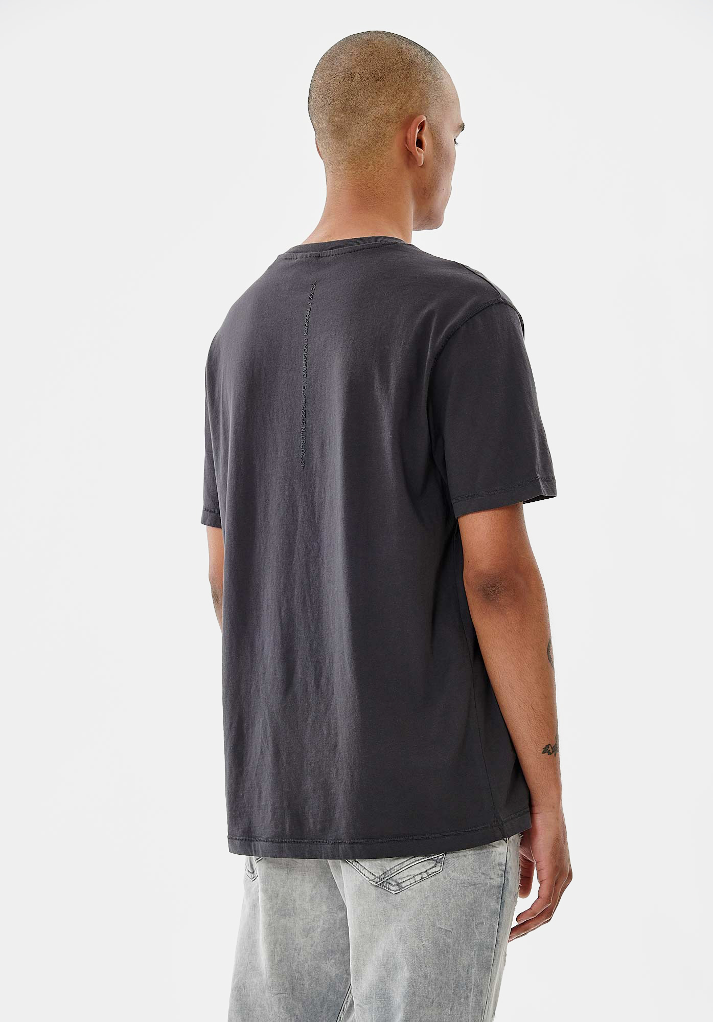 CHUCK  T-shirt gris Homme en 100% coton