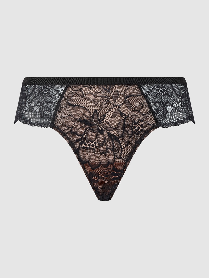String aus Spitze Modell 'Amourette Charm' in schwarz