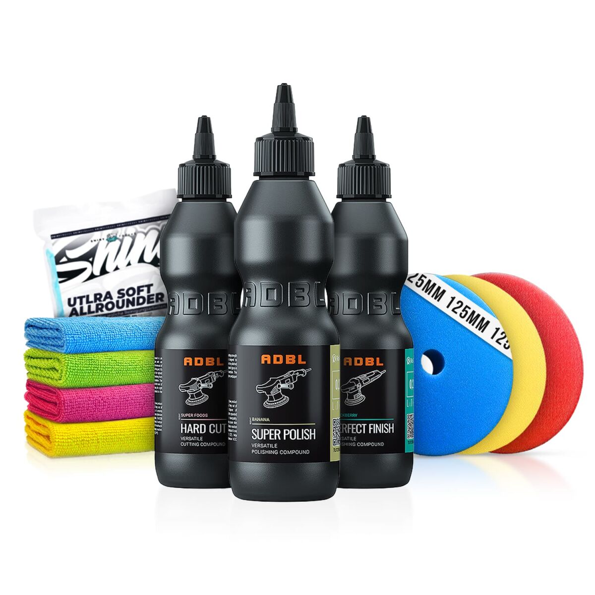 ADBL Auto Politur Set 200ml inkl. Ø125mm Polierpads