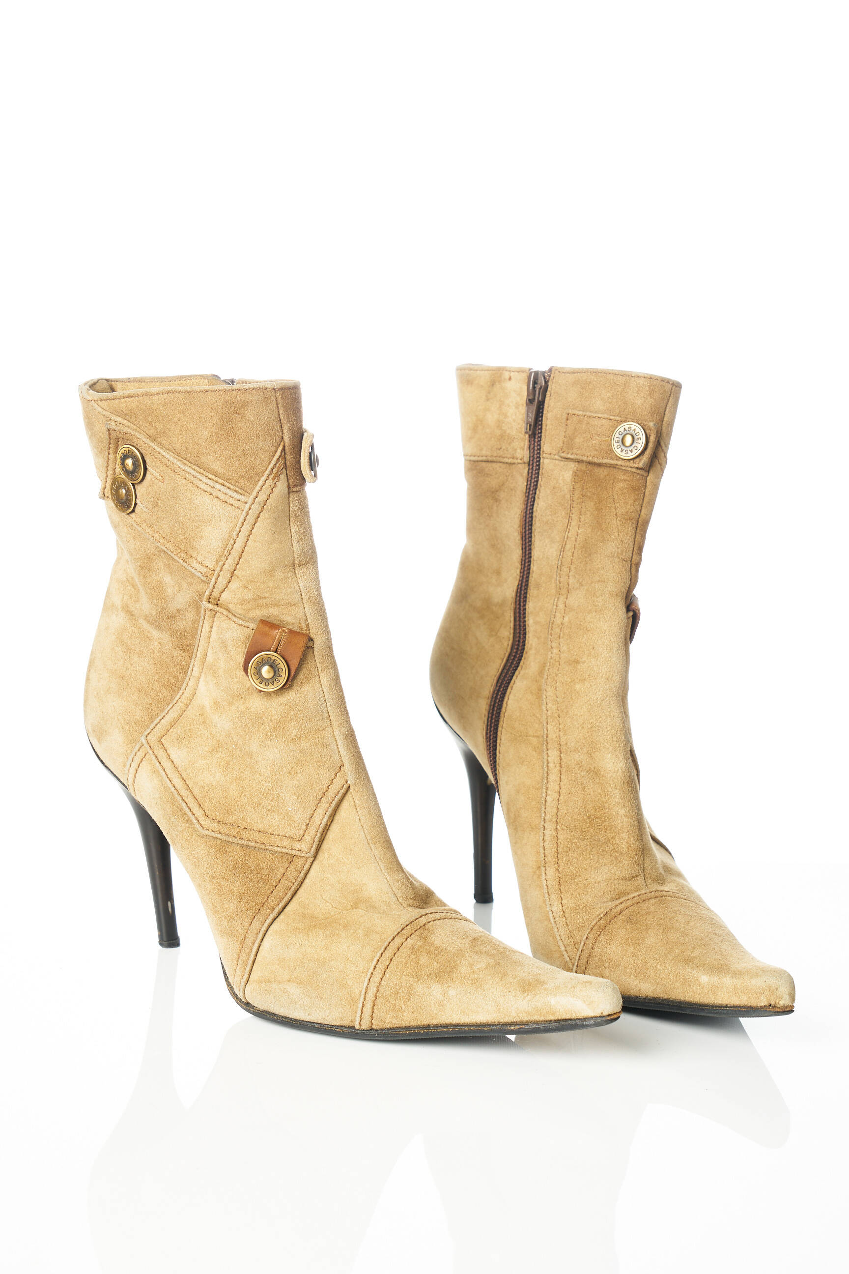 Casadei Bottines Femme couleur beige
