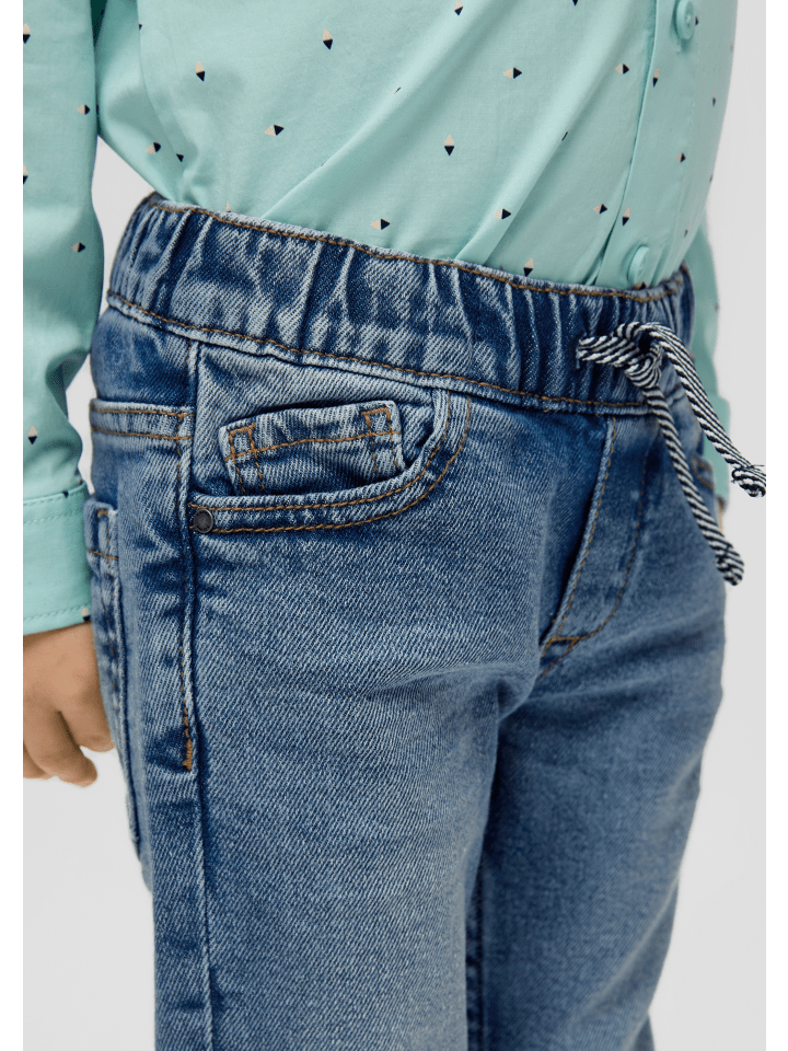 s.Oliver Jeans-Hose lang in Blau günstig kaufen